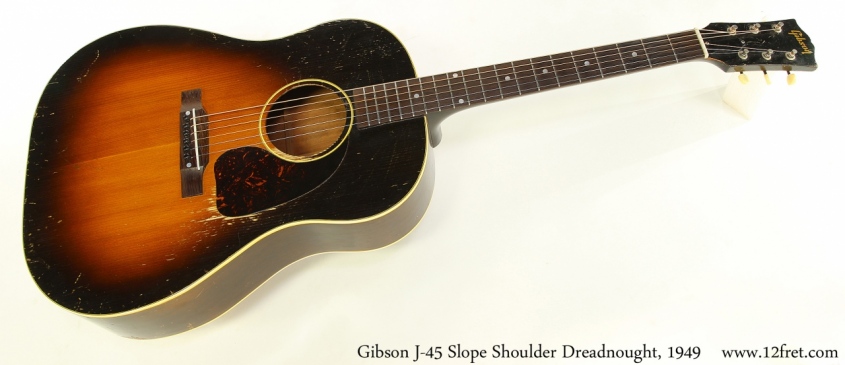 Gibson J-45 Slope Shoulder Dreadnought, 1949 Full Front View