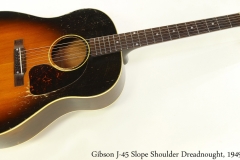 Gibson J-45 Slope Shoulder Dreadnought, 1949 Full Front View