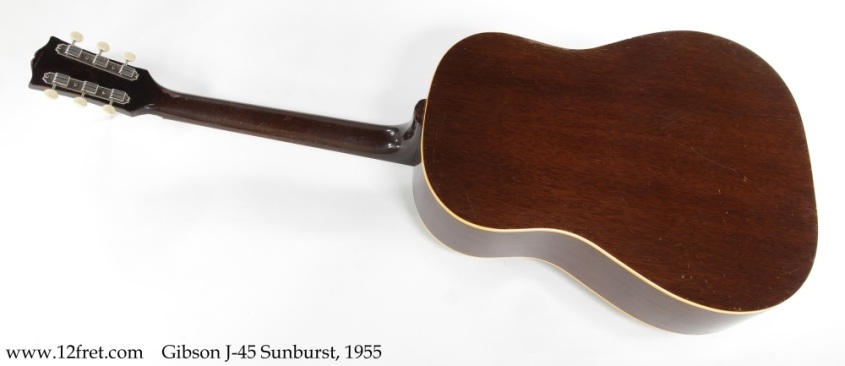 Gibson J-45 Sunburst, 1955 Full Rear View