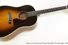 Gibson J-45 Rosewood Round Shoulder Dreadnought, 2005 Full Front View