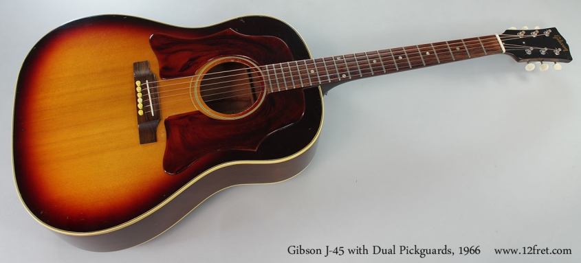 Gibson J-45 with Dual Pickguards, 1966 Full Front View
