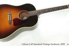 Gibson J-45 Standard Vintage Sunburst, 2009 Full Front View