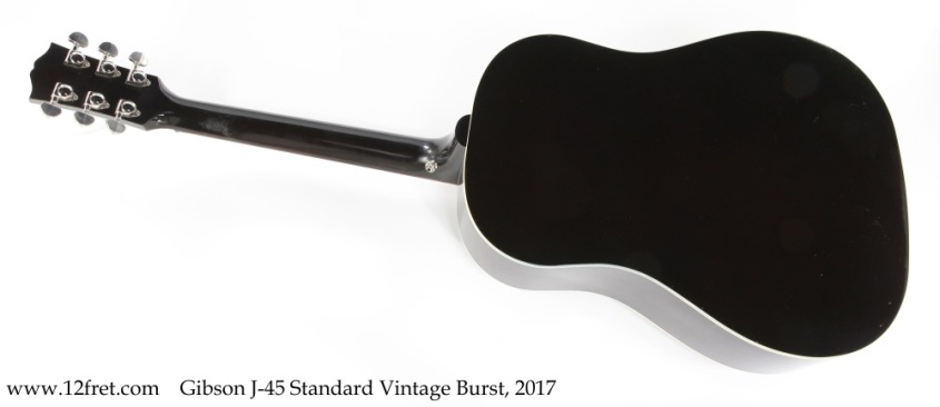 Gibson J-45 Standard Vintage Burst, 2017 Full Rear View