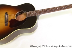 Gibson J45 TV True Vintage Sunburst, 2012 Full Front View