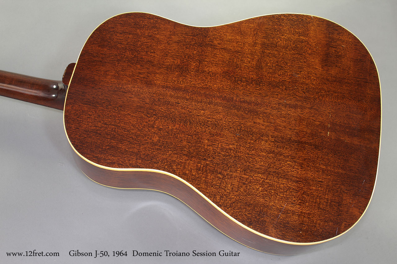 Gibson J-50 1964  Domenic Troiano Session Guitar back