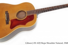 Gibson J-50 ADJ Slope Shoulder Natural, 1968 Full Front View