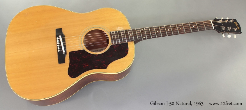 Gibson J-50 Natural 1963 full front view