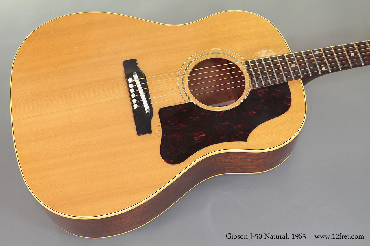 Gibson J-50 Natural 1963 top