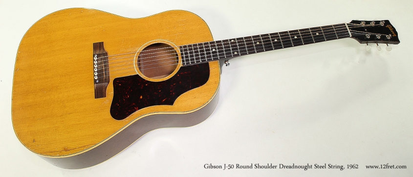 Gibson J-50 Round Shoulder Dreadnought Steel String, 1962 Full Front View