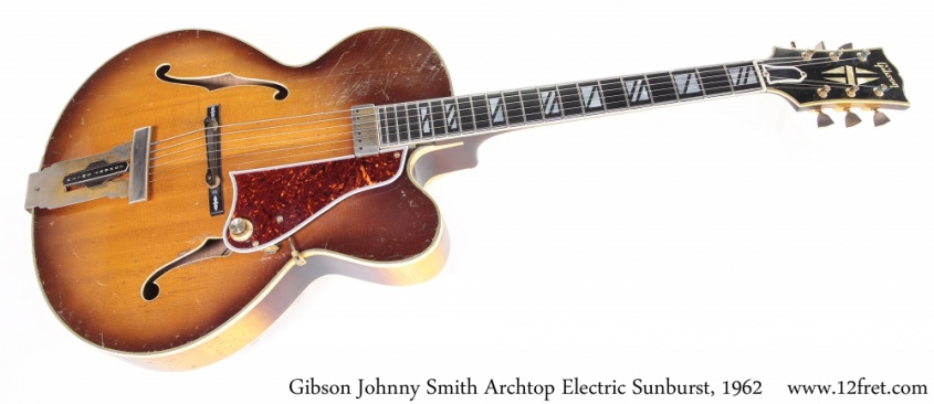Gibson Johnny Smith Archtop Electric Sunburst, 1962 Full Front View