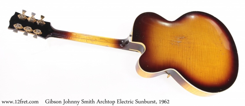 Gibson Johnny Smith Archtop Electric Sunburst, 1962 Full Rear View