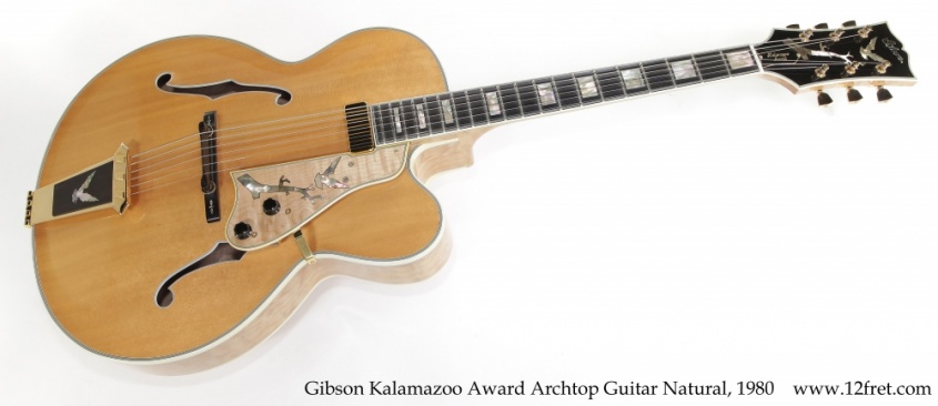 Gibson Kalamazoo Award Archtop Guitar Natural, 1980 Full Front View