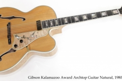 Gibson Kalamazoo Award Archtop Guitar Natural, 1980 Full Front View