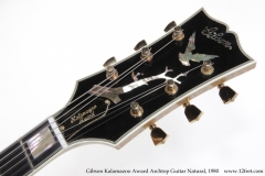 Gibson Kalamazoo Award Archtop Guitar Natural, 1980 Head Front View