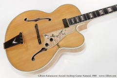Gibson Kalamazoo Award Archtop Guitar Natural, 1980 Top View