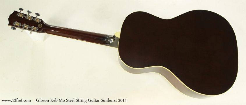 Gibson Keb Mo Steel String Guitar Sunburst 2014  Full Rear View