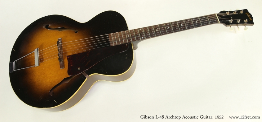 Gibson L-48 Archtop Acoustic Guitar, 1952  Full Front View