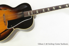 Gibson L-50 Archtop Guitar Sunburst, 1950   Full Front View