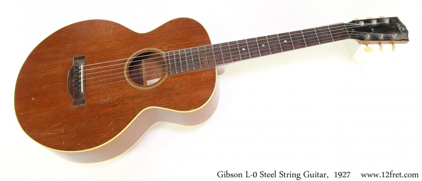 Gibson L-0 Steel String Guitar,  1927 Full Front View