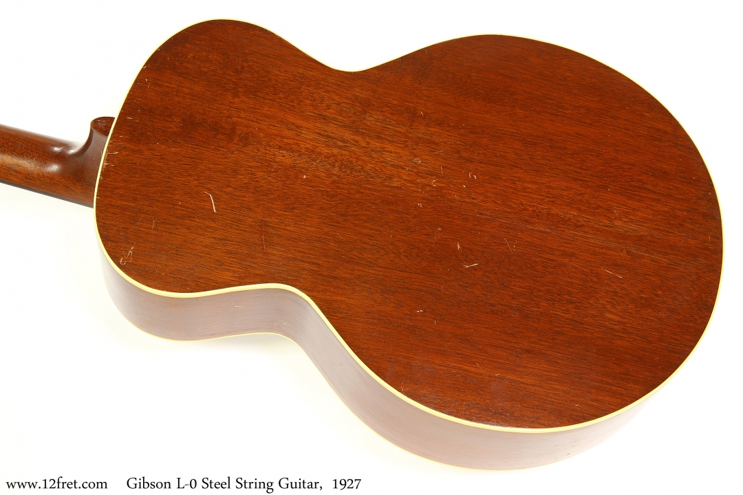 Gibson L-0 Steel String Guitar,  1927 Back View