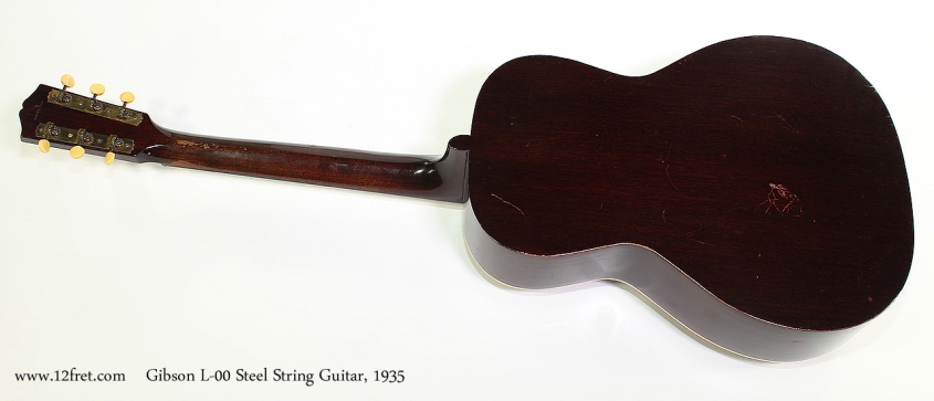 Gibson L-00 Steel String Guitar, 1935 Full Rear View