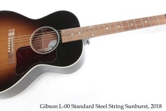 Gibson L-00 Standard Steel String Sunburst, 2018 Full Front View