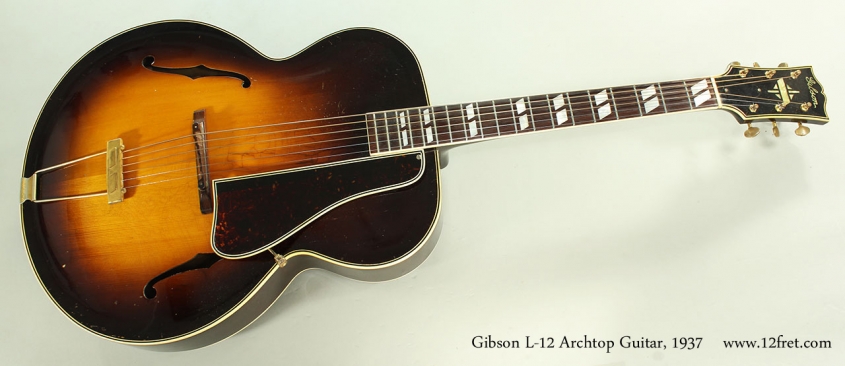 Gibson L-12 Archtop Guitar, 1937 Full Front View