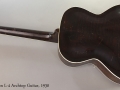 Gibson L-4 Archtop Guitar, 1930 Full Rear View