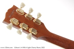 Gibson L-4 HSL4 Light Cherry Burst, 2022 Head Rear View