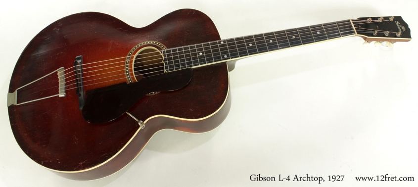 Gibson L-4 Archtop Guitar 1927 full front view
