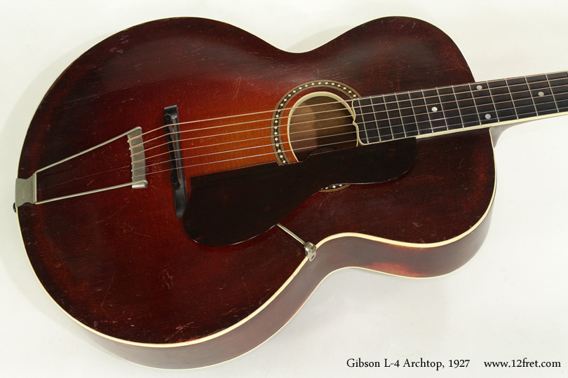 Gibson L-4 Archtop Guitar 1927 top