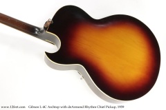 Gibson L-4C Archtop with deArmond Rhythm Chief Pickup, 1959 Back View