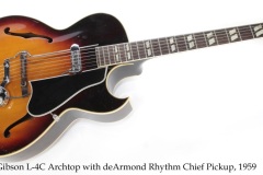 Gibson L-4C Archtop with deArmond Rhythm Chief Pickup, 1959 Full Front View