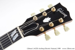 Gibson L-4CES Archtop Electric Natural, 1989 Head Front View