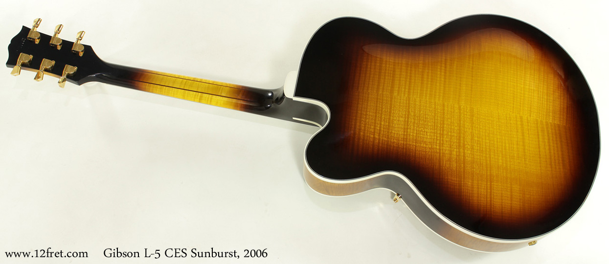 Gibson L5 CES Sunburst 2006 full rear view