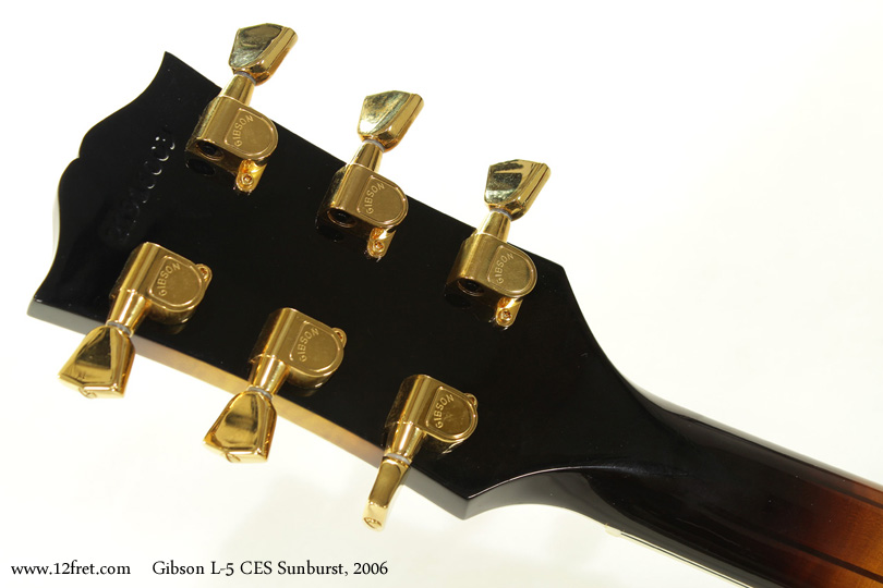 Gibson L5 CES Sunburst 2006 head rear