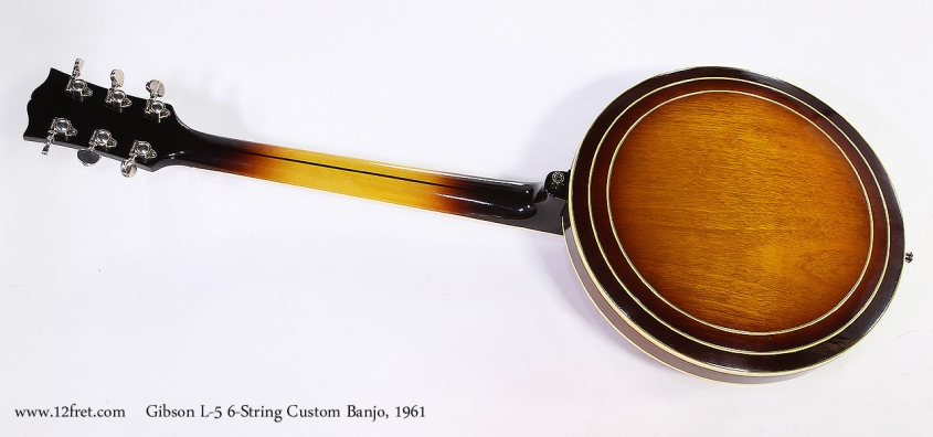 Gibson L-5 6-String Custom Banjo, 1961 Full Rear View