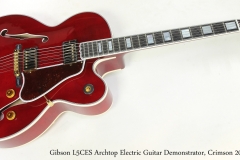 Gibson L5CES Archtop Electric Guitar Demonstrator, Crimson 2013  Full Front View