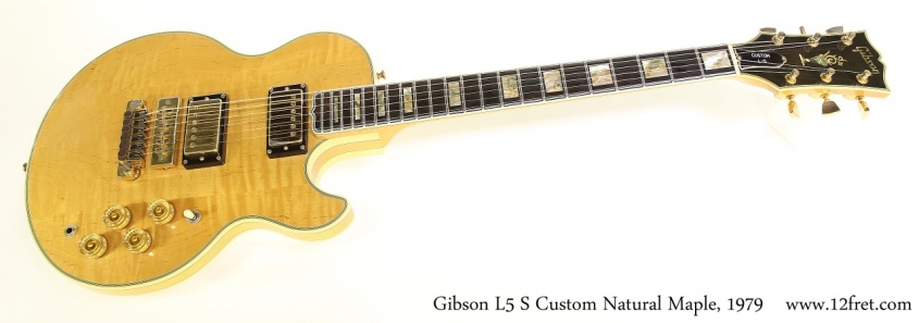 Gibson L5 S Custom Natural Maple, 1979 Full Front View