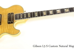 Gibson L5 S Custom Natural Maple, 1979 Full Front View