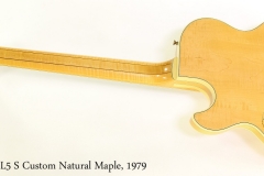 Gibson L5 S Custom Natural Maple, 1979 Full Rear View