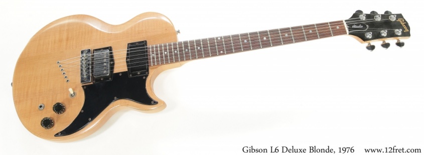 Gibson L6 Deluxe Blonde, 1976 Full Front View