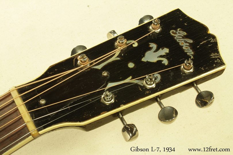 Gibson L-7 Archtop, 1934 head front