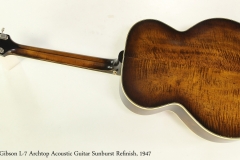 Gibson L-7 Archtop Acoustic Guitar Sunburst Refinish, 1947  Full Front View