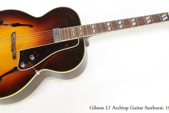 Gibson L7 Archtop Guitar Sunburst, 1941   Full Front View