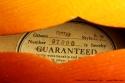 Gibson L7 Archtop Sunburst 1941 label