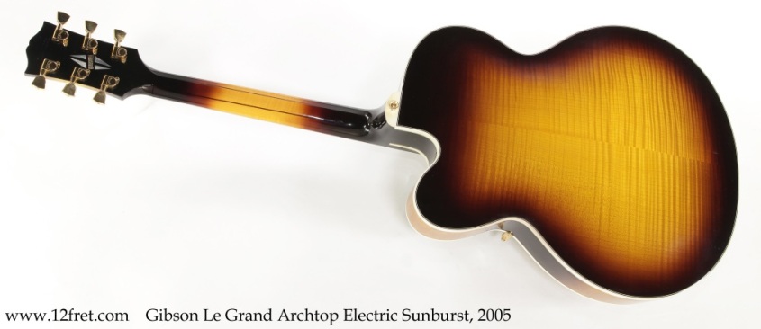 Gibson Le Grand Archtop Electric Sunburst, 2005 Full Rear View