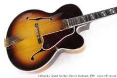 Gibson Le Grand Archtop Electric Sunburst, 2005 Top View