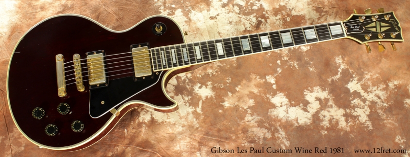 Gibson Les Paul Custom Wine Red 1981 full front view