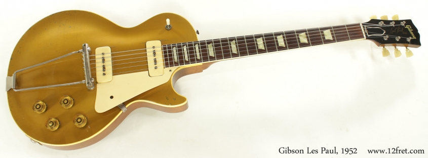 Gibson Les Paul Gold Top 1952 full front view